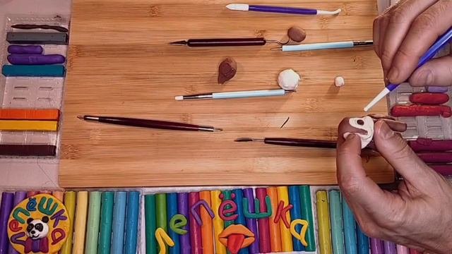💥Уроки  лепки💁. Мультяшный олень из пластилина😊.