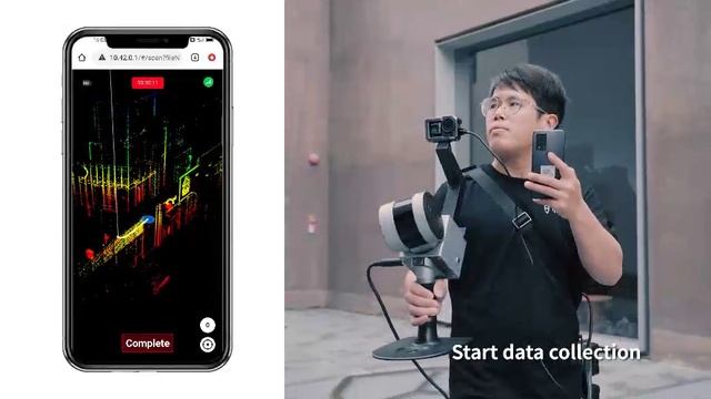 Видео мобильного лазерного сканера FJD Trion S1 с панорамной камерой