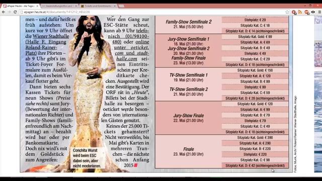 Австрия #114: Как и где купить билеты на Евровидение 2015 в Вене (Song Contest tickets price) смотреть онлайн