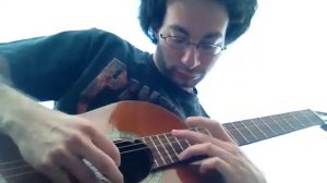 Me playing my new classical guitar