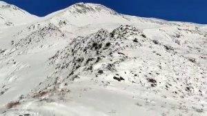 Горные вершины Дагестана. Цахур. Зимние горы.