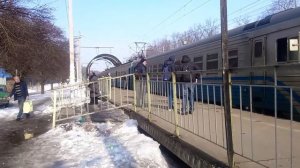6011 Киев-Мироновка ЭПЛ9Т с четырьмя вагонами