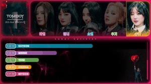 (G)I-DLE ((여자)아이들) - 'Tomboy' - Line Distribution