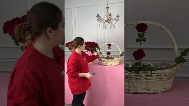 Обучение. Как собрать корзину: «Моно из роз» смотреть онлайн