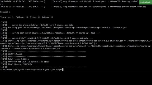Spring Boot Quick Start 32 - Packaging and running a Spring Boot app смотреть онлайн