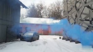 Факел дымовой Дерби (синий) РКC0001