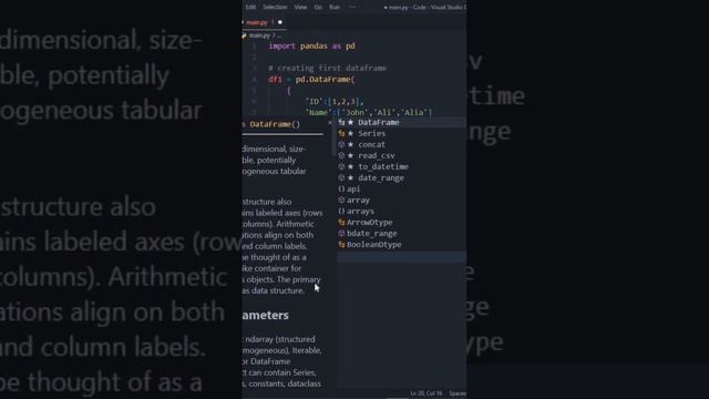 I Create Pandas Dataframes and merge them together with Pandas in 4sec using Python | #python #code