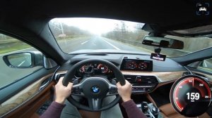 BMW M550d xDrive G30 AUTOBAHN POV | ACCELERATION & TOP SPEED | by AutoTopNL