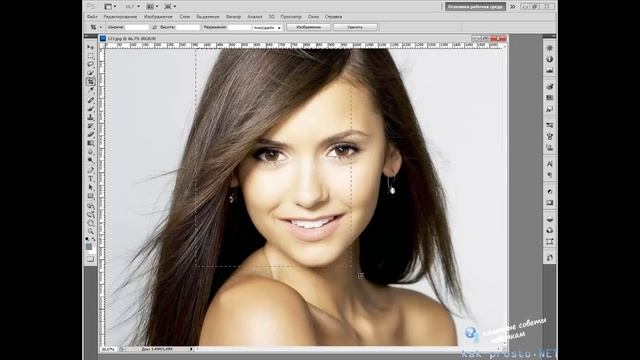 Как обрезать фото в фотошопе (PhotoShop) смотреть онлайн