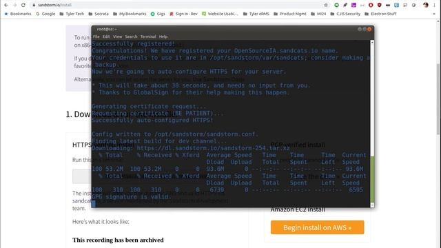 Sandstorm - a free, self hosted, open source web application deployment and management console. смотреть онлайн