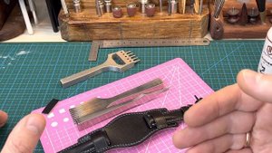 Сшил ремешок напульсник для часов #ремешокнапульсник #ремешокдлячасов