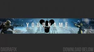 Destiny YouTube Banner Template 84 - Free Photoshop Download