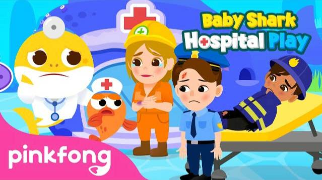 OUCH! 啕 The Police Officer is hurt! 👮♀️ | Baby Shark's Hospital Play | Kids Cartoon | Pinkfong смотреть онлайн