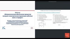 Метрологическое обеспечение процессов контроля геометрических параметров зубчатых колес - семинар 3.