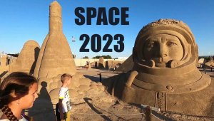 Вкусный пирог /Выставка фигур из песка / SPACE 2023 /Анталия Лара