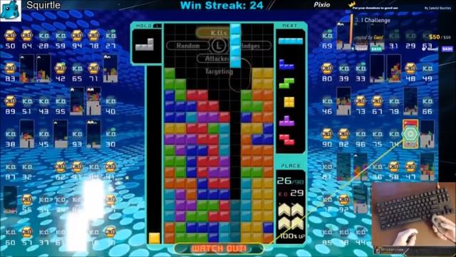 Tetris 99 Bounty - "Drop a 40 bomb" смотреть онлайн