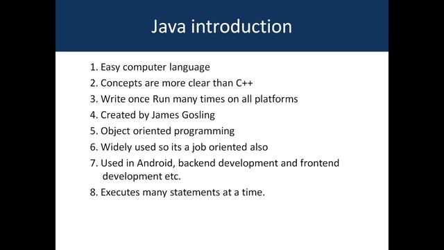 Java Introduction || Java learn in Kannada || Java Class-1 [Kannada] || Beginner to Advance level смотреть онлайн