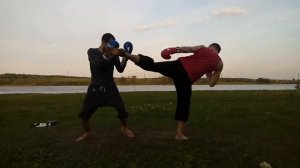 Единоборства. Тренировка на природе