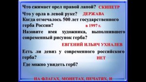 Игра-викторина "Символы России"