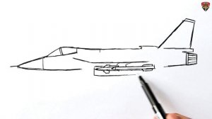 How to draw a Indian Fighter Jet Tejas