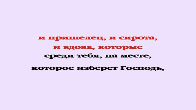 Видеобиблия. Второзаконие. Глава 16 смотреть онлайн
