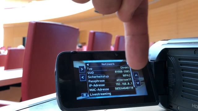 Einrichten von WLAN zur Fernsteuerung von JVC GZ-RY980 смотреть онлайн