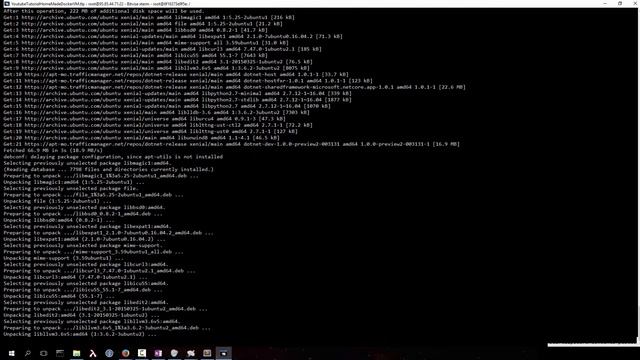 Dotnet Core - From Scratch - Docker VM running homemade dotnet core containers