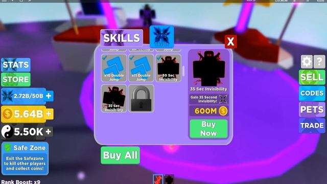 ПРОШЕЛ ИГРУ БЕЗ ДОНАТА Симулятор ниндзя Качка Ninja Legends Roblox смотреть онлайн