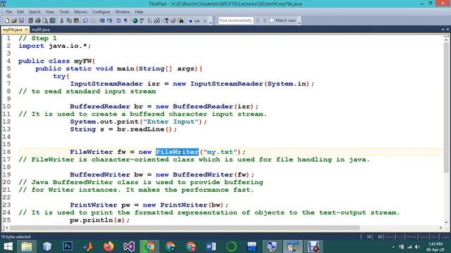 Java File Handling