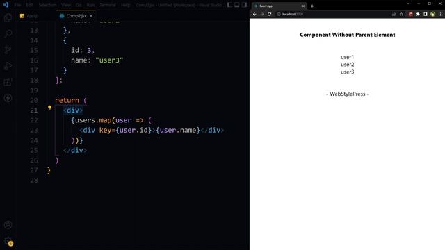 React Component without Any Tag | Map Over Fragments in React JS смотреть онлайн