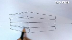 How to Draw a Stack of Books | Drawing for Beginner