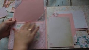 АЛЬБОМ 25_25 СМ НА 150 ФОТО своими руками ручная работа  скрапбукинг альбом с нуля DIY album.mp4