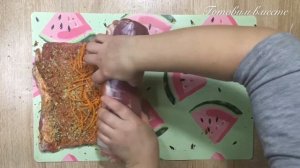 Рулет мясной из Свинины | Пряная начинка | Рулет в духовке | Готовим вместе #готовимвместе #рулет