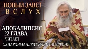 НОВЫЙ ЗАВЕТ ВСЛУХ. АПОКАЛИПСИС ГЛАВА 22. ЧИТАЕТ СХИАРХИМАНДРИТ ИЛИЙ (НОЗДРИН)