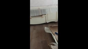 Сборка мебели(TV Тумба + Два стеклянных шкафа) Афина.