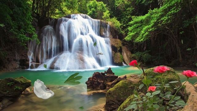 Звук водопада 4K / Расслабляющие звуки водопада для маскировки звука во сне