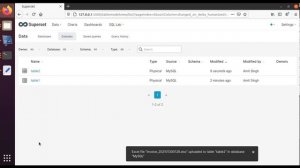 Apache Superset-How to upload excel in MySQL with Apache Superset