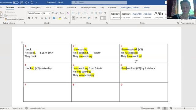 Согласование времен