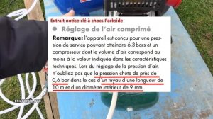 utiliser un compresseur parkside pko 270 500 scheppach lidl how to use an air compressor