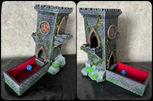 Башня для кубиков с витражами