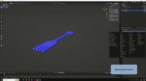 Вилка в 3D блендере