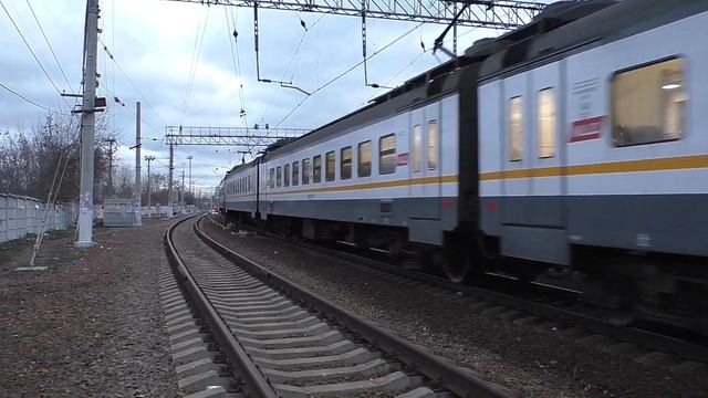 Электропоезд ЭП2Д-0077 "ЦППК" (ТЧ-3) пригородный поезд №6420/6419 Кубанская - Дедовск. смотреть онлайн