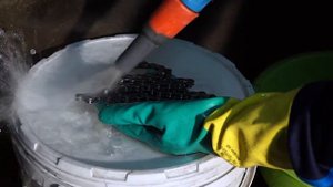 Мойка - чистка  трансмиссии на велосипеде Canyon