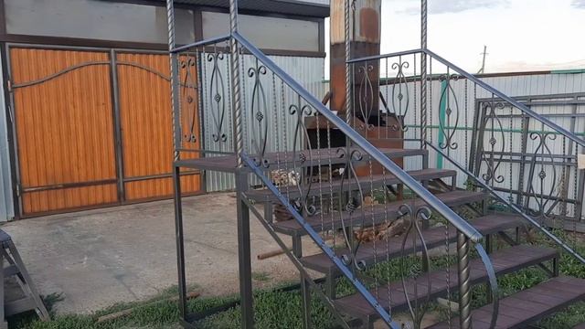 ✅Крыльцо своими руками! Высота 4 метра! холодная ковка. смотреть онлайн