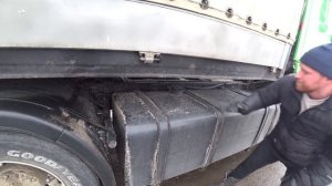 Делаю ролик Последний гудок Калян 86. Встретил Шитов Дальнобой, едем в месте. Попал в Снегопад.