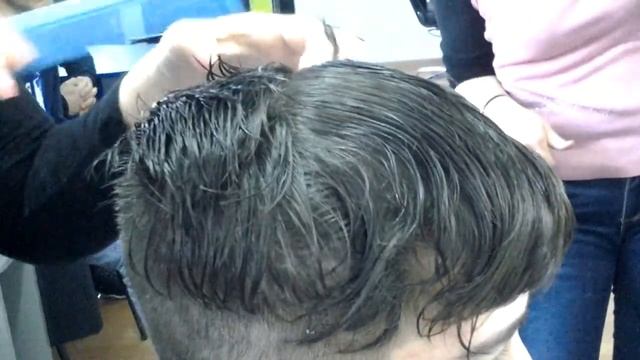 Стрижка модельная. Учебный процесс.