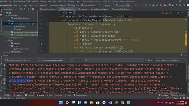 Spinner Android Studio - Kotlin Custom Spinner with Json Data from URL Volley & Glide [ Kotlin ]