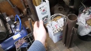 Мини печь на отработке part5 (тепловая пушка)