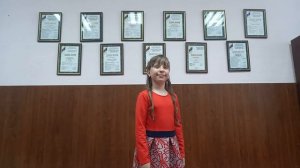 вірші Г. Бюргера, музика Л.В. Бетховена "Das Blumchen Wunderhold" виконує Сільвестрова Дар'я 9 рокі