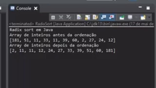 Introdução ao Radix sort e exemplo de implementação em Java
